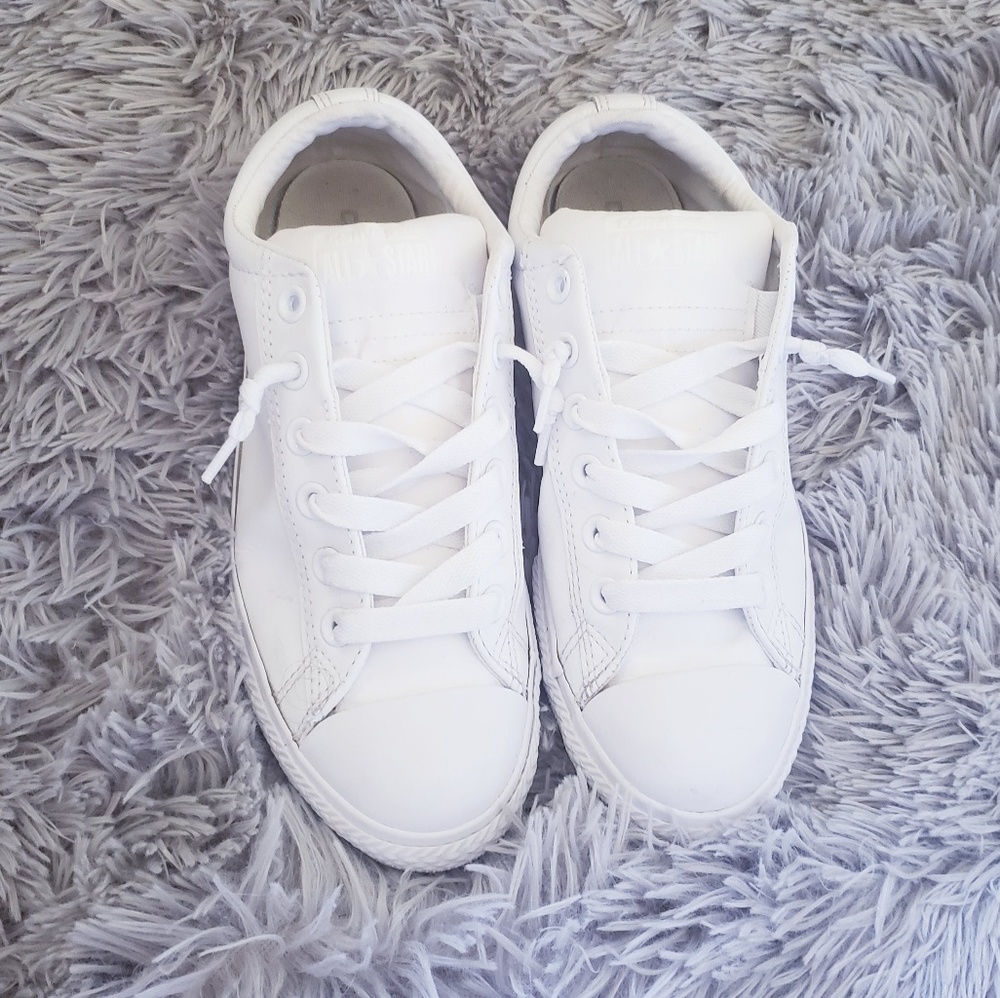 CONVERSE White Leather Sneakers